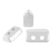 2x5mm Piros® Glass beads by Puca® - Pastel White x10g