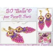 2x5mm Piros® Glass beads by Puca® - Pastel Dark Coral x10g