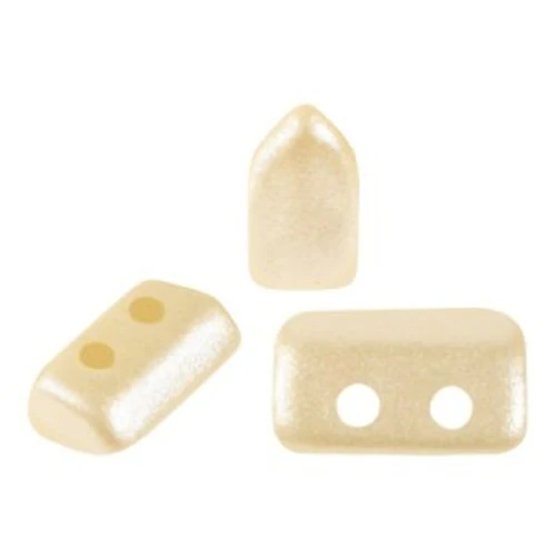 2x5mm Piros® Glass beads by Puca® - Pastel Cream x10g