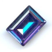PureCrystal 4527 Step Cut Fancy Stone 14x10mm Tanzanite
