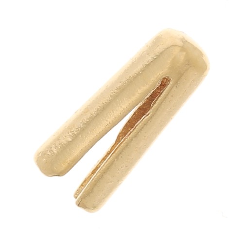 End cap for 1.5mm cord - 3 micron gold plated x1