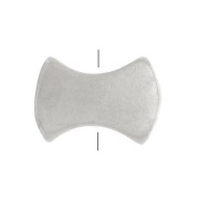 5x7mm 925 sterling Silver Flat bow tie bead x1|raw }}
