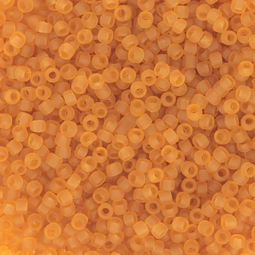 Toho Seed beads 15/0 TO15R2CF - Transparent Dark Topaz Frosted x8g