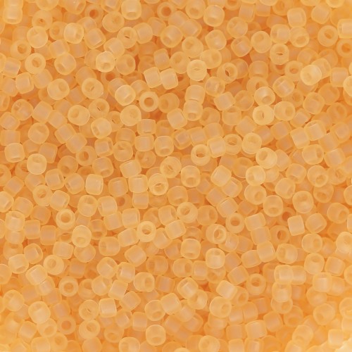Toho Seed beads 15/0 TO15R2F - Transparent Light Topaz Frosted x8g