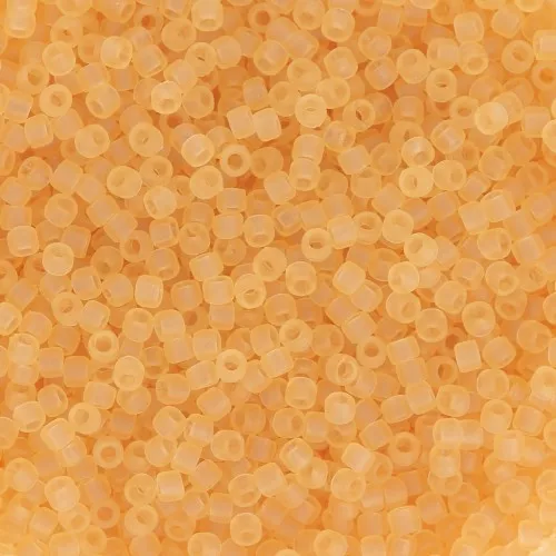 Toho Seed beads 15/0 TO15R2F - Transparent Light Topaz Frosted x8g
