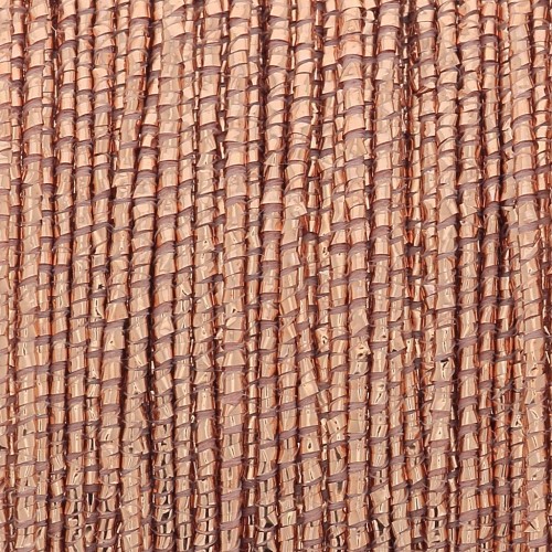 Spool of 0.6mm Italian-made Luce yarn - Rose Gold x50m