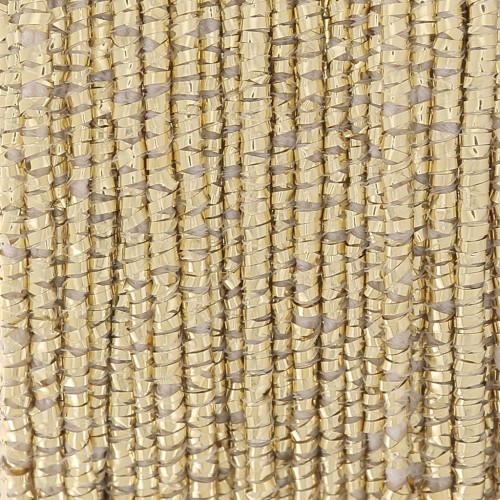 Spool of 1mm Italian-made Giza Elastico yarn - Gold x30m