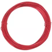 0.8mm Anodised aluminium wire - Red x10m