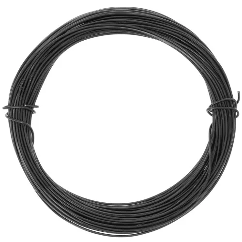 0.8mm Anodised aluminium wire - Black x10m