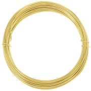 0.8mm Anodised aluminium wire - Gold x10m|raw }}