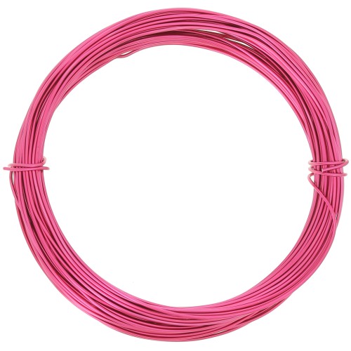 0.8mm Anodised aluminium wire - Fuchsia x10m