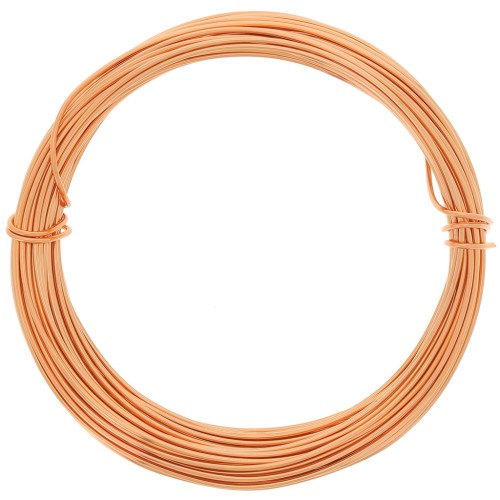 1mm Anodised aluminium wire - Copper tone x10m