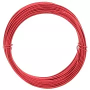 1mm Anodised aluminium wire - Red x10m