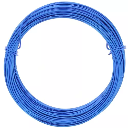 1mm Anodised aluminium wire - Electric blue x10m