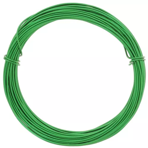 1mm Anodised aluminium wire - Green x10m