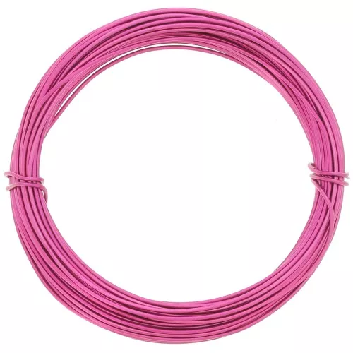 1mm Anodised aluminium wire - Fuchsia x10m