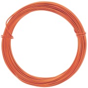 1mm Anodised aluminium wire - Dark Orange x10m