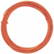 1mm Anodised aluminium wire - Dark Orange x10m