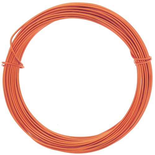 1mm Anodised aluminium wire - Dark Orange x10m