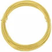 1mm Anodised aluminium wire - Gold Tone x10m