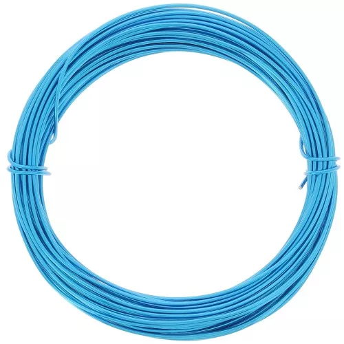 1mm Anodised aluminium wire - Blue x10m