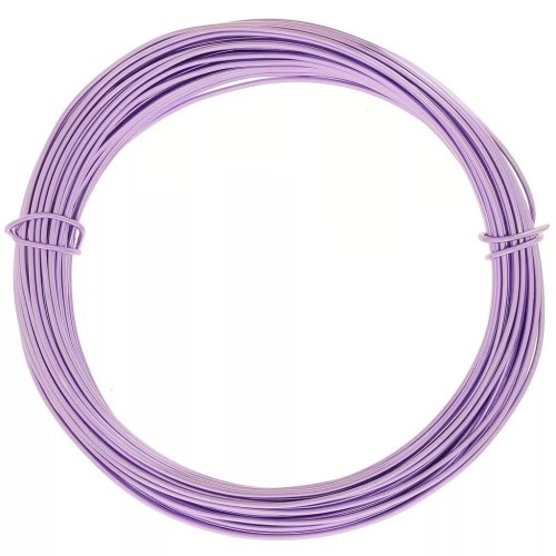 1mm Anodised aluminium wire - Lilac x10m