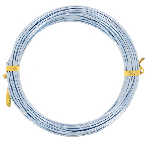 1.5mm Anodized aluminum wire - Light blue x10m