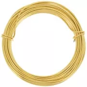 1.5mm Anodized aluminum wire - Gold Tone x10m