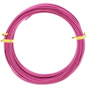 1.5 mm Anodized Aluminum Wire - Fuchsia, 5 m