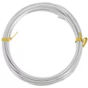 2mm Anodized aluminum wire - Silver Tone x5m