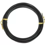 2mm Anodized aluminum wire - Black x5m