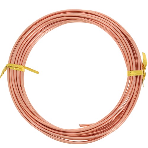 2mm Anodized aluminum wire - Copper x5m