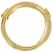 2mm Anodized aluminum wire - Gold Tone x5m|raw }}
