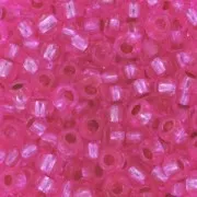 Preciosa Seed Beads 11/0 2 mm - Rose Silver Lined x 20 g