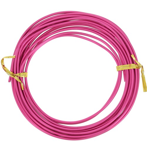 2mm Anodized aluminum wire - Magenta x5m
