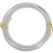 3mm Anodized aluminum wire - Silver Tone x5m