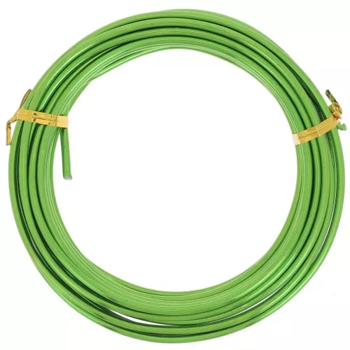 3mm Anodized aluminum wire - Green x5m