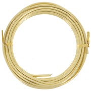 3mm Anodized aluminum wire - Gold Tone x5m