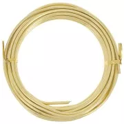 3mm Anodized aluminum wire - Gold Tone x5m