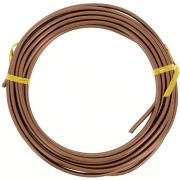 3mm Anodized aluminum wire - Brown x5m