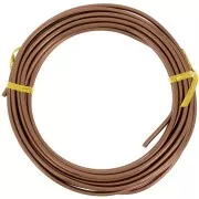 3mm Anodized aluminum wire - Brown x5m