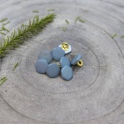 10mm Metal & mother of pearl coloured button - Atelier Brunette Quartz - Storm x1|raw }}