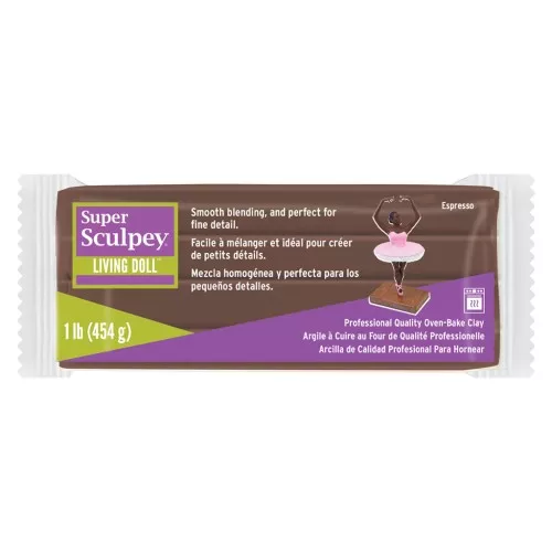 Super Sculpey Living Doll - Espresso x454gr