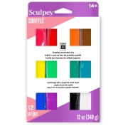 Assortment of 12 colors of Soufflé Clay - Multipack x1|raw }}