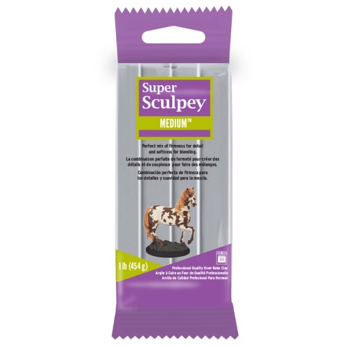 Super Sculpey Medium Modelling Clay - Grey x454g