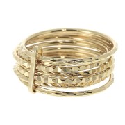 Ring size 48 - 3 microns Gold Plated x1|raw }}