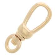 17mm Swivel Lobster Clasp - 3 Micron Gold Plated x1