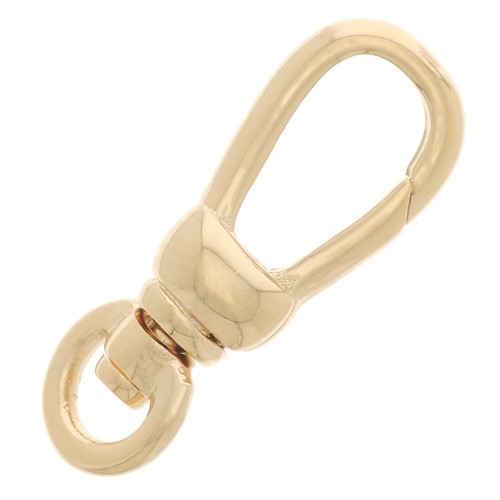 17mm Swivel Lobster Clasp - 3 Micron Gold Plated x1