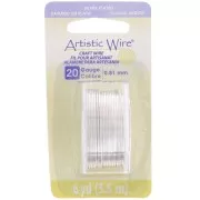0.81mm Artistic Copper Wire - Silver Tone - Anti-Tarnish x5.5m