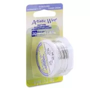 Artistic Wire Copper Wire 0.81 mm - Tarnish-Resistant Silver-Plated x5.5 m